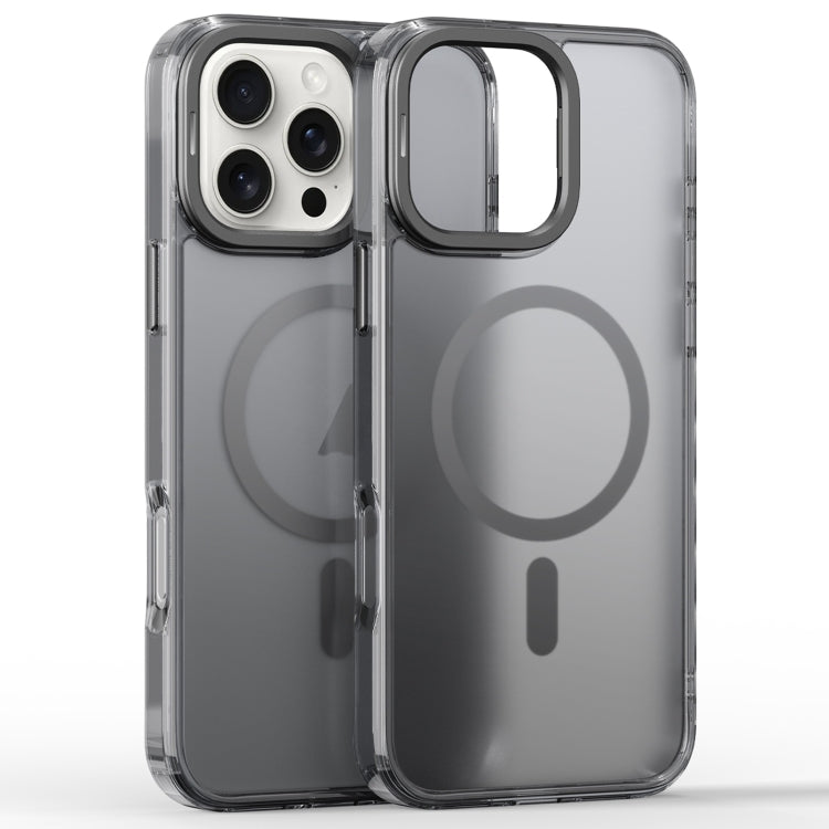 Frosted Crystal Clear Lens Holder MagSafe Magnetic Phone Case, For iPhone 16 Pro Max, For iPhone 16 Pro, For iPhone 16 Plus, For iPhone 16