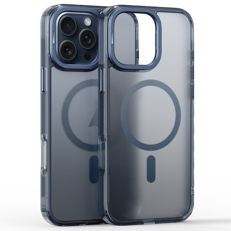 Frosted Crystal Clear Lens Holder MagSafe Magnetic Phone Case, For iPhone 16 Pro Max, For iPhone 16 Pro, For iPhone 16 Plus, For iPhone 16