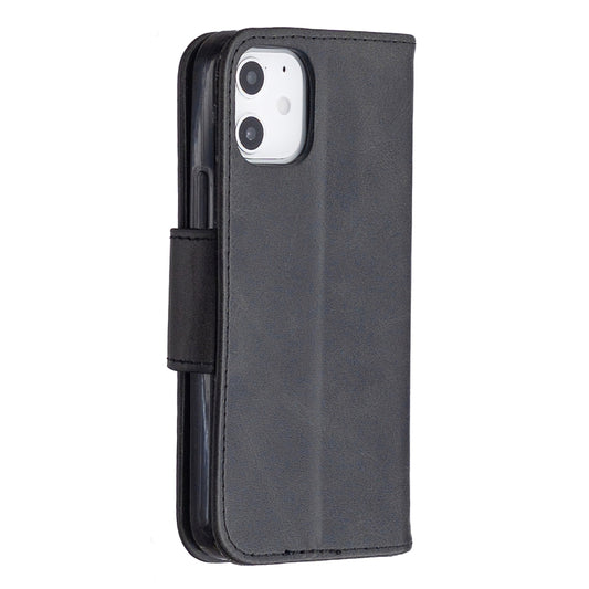 iPhone 12 Pro Max leather case open displaying card slot compartments and inner holder