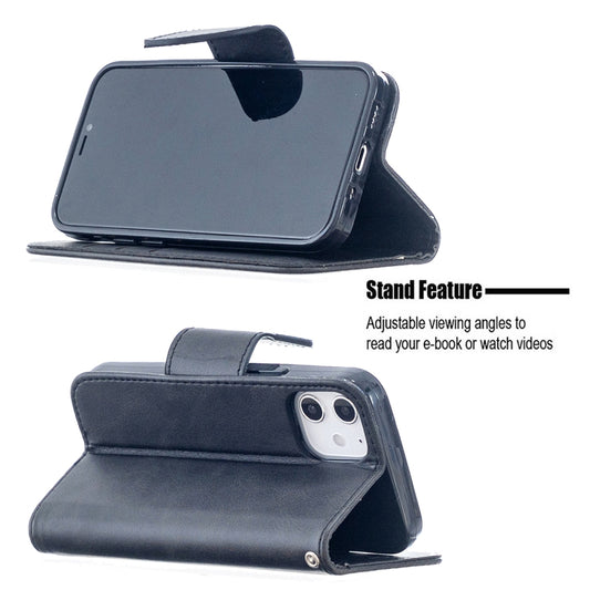 Close-up of lambskin texture detail on retro PU leather iPhone 12 Pro Max case
