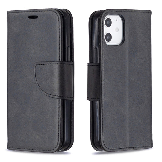 Flip case for iPhone 12 Pro Max showing card storage slots and built-in stand holder
