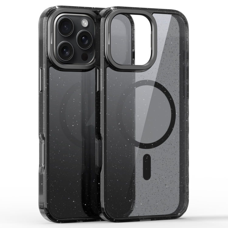 Glitter Powder Lens Holder MagSafe Magnetic Phone Case, For iPhone 16 Pro, For iPhone 16 Plus, For iPhone 16