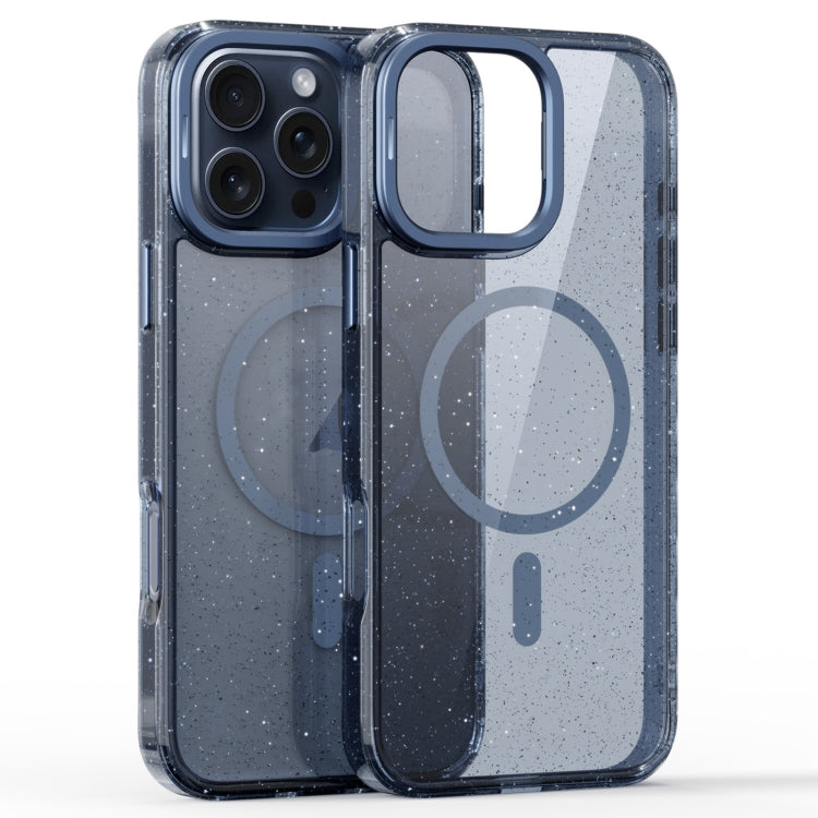 Glitter Powder Lens Holder MagSafe Magnetic Phone Case, For iPhone 16 Pro, For iPhone 16 Plus, For iPhone 16