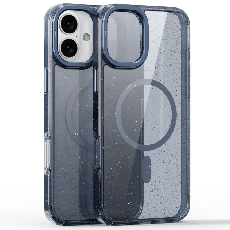 Glitter Powder Lens Holder MagSafe Magnetic Phone Case, For iPhone 16 Pro, For iPhone 16 Plus, For iPhone 16