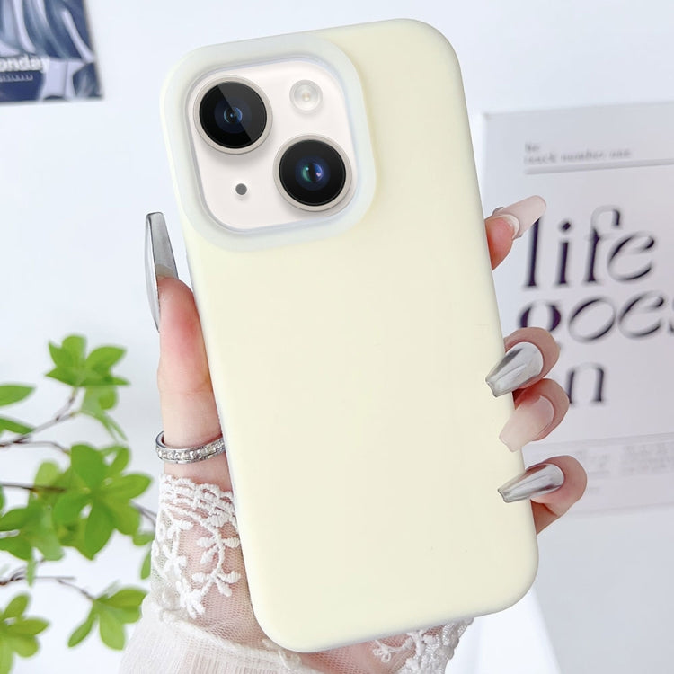 PC Hybrid Liquid Silicone Jelly Phone Case, For iPhone 15, For iPhone 14 Plus, For iPhone 14