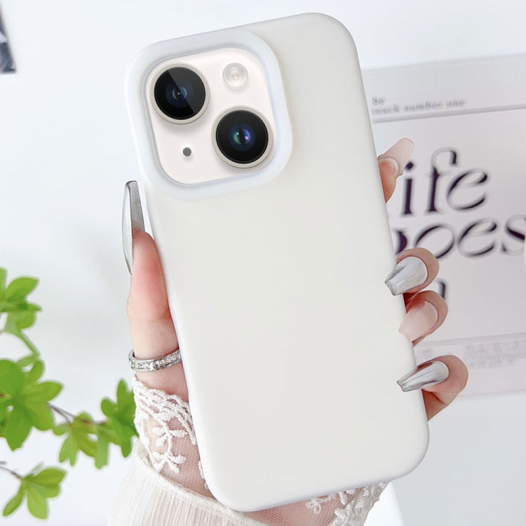 PC Hybrid Liquid Silicone Jelly Phone Case, For iPhone 15, For iPhone 14 Plus, For iPhone 14