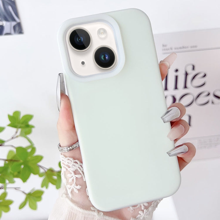 PC Hybrid Liquid Silicone Jelly Phone Case, For iPhone 15, For iPhone 14 Plus, For iPhone 14