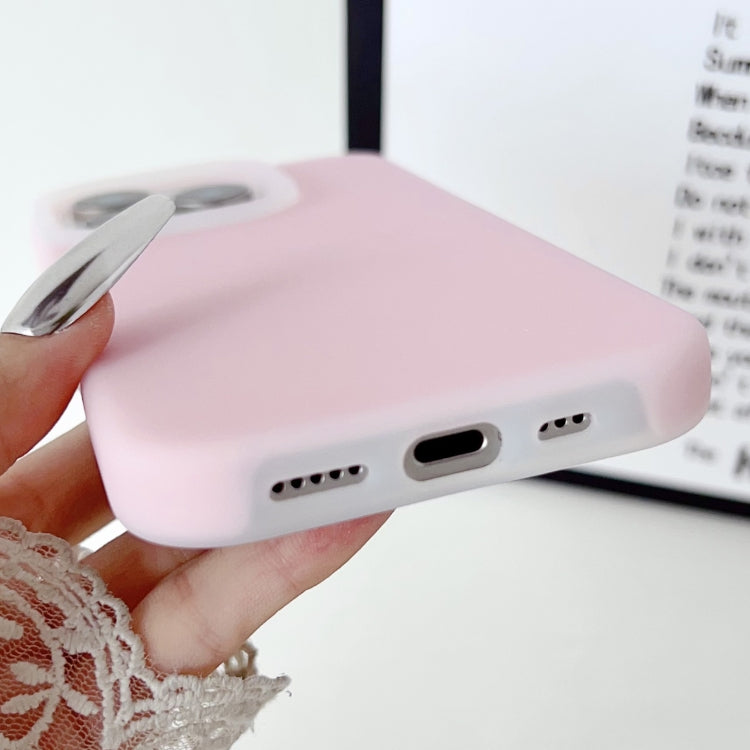 PC Hybrid Liquid Silicone Jelly Phone Case, For iPhone 15 Pro Max, For iPhone 15 Pro, For iPhone 15 Plus