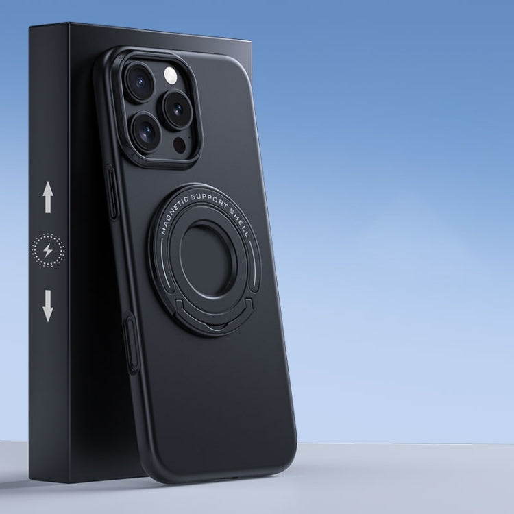 Matte Magsafe Magnetic Phone Case with Trolley Holder, For iPhone 16 Pro Max, For iPhone 16 Pro, For iPhone 16