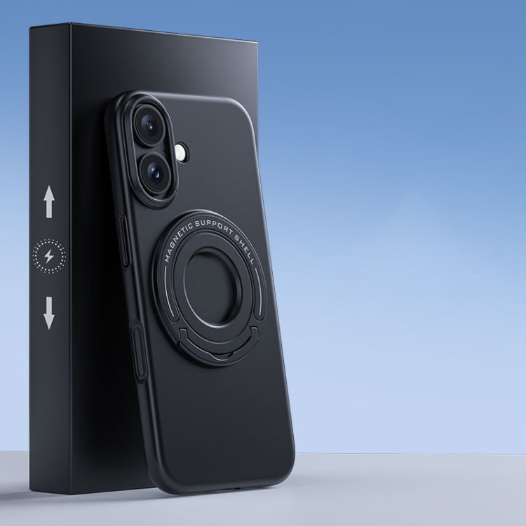 Matte Magsafe Magnetic Phone Case with Trolley Holder, For iPhone 16 Pro Max, For iPhone 16 Pro, For iPhone 16