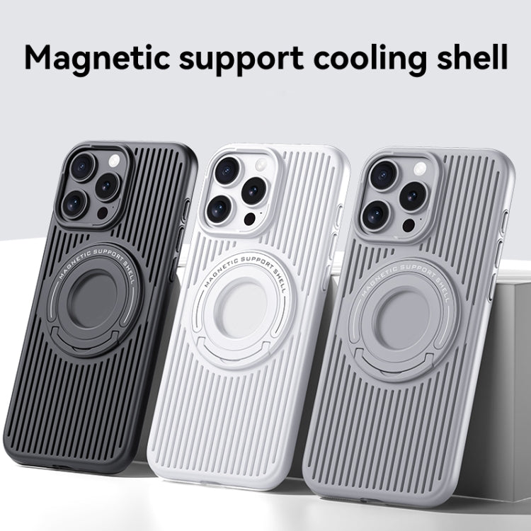 Cooling MagSafe Magnetic Phone Case with Trolley Bracket, For iPhone 16 Pro Max, For iPhone 16 Pro, For iPhone 16