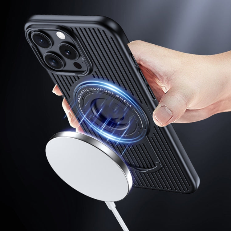 Cooling MagSafe Magnetic Phone Case with Trolley Bracket, For iPhone 16 Pro Max, For iPhone 16 Pro, For iPhone 16