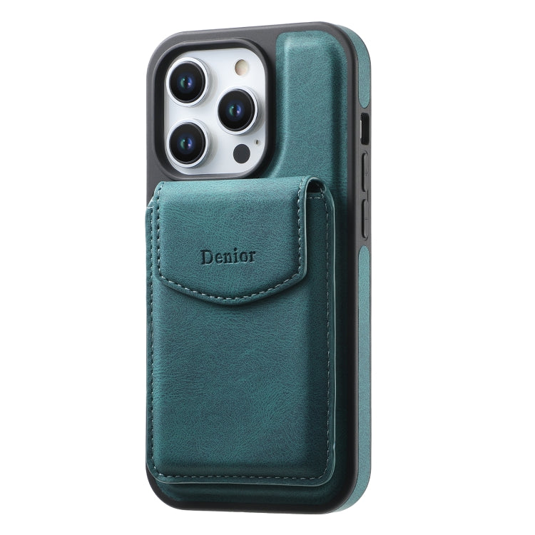 Denior D19 Skin Feel MagSafe Detachable Card Slot Phone Case, For iPhone 16 Pro Max, For iPhone 16 Pro, For iPhone 16 Plus, For iPhone 16, For iPhone 15 Pro Max, For iPhone 15 Pro, For iPhone 15 Plus / 14 Plus, For iPhone 15
