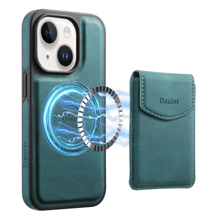 Denior D19 Skin Feel MagSafe Detachable Card Slot Phone Case, For iPhone 14 / 13, For iPhone 14 Pro, For iPhone 14 Pro Max, For iPhone 13 Pro Max, For iPhone 13 Pro, For iPhone 12 / 12 Pro, For iPhone 12 Pro Max