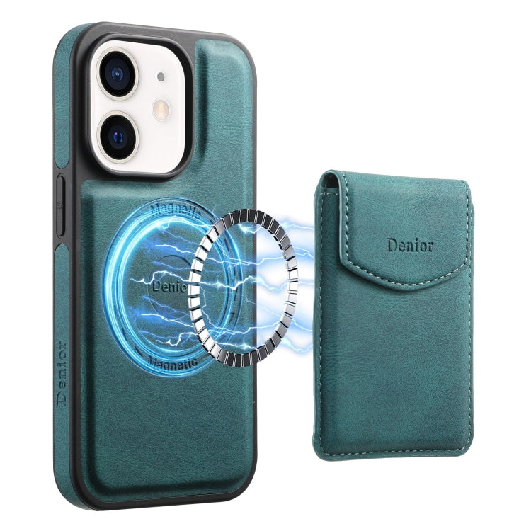 Denior D19 Skin Feel MagSafe Detachable Card Slot Phone Case, For iPhone 14 / 13, For iPhone 14 Pro, For iPhone 14 Pro Max, For iPhone 13 Pro Max, For iPhone 13 Pro, For iPhone 12 / 12 Pro, For iPhone 12 Pro Max