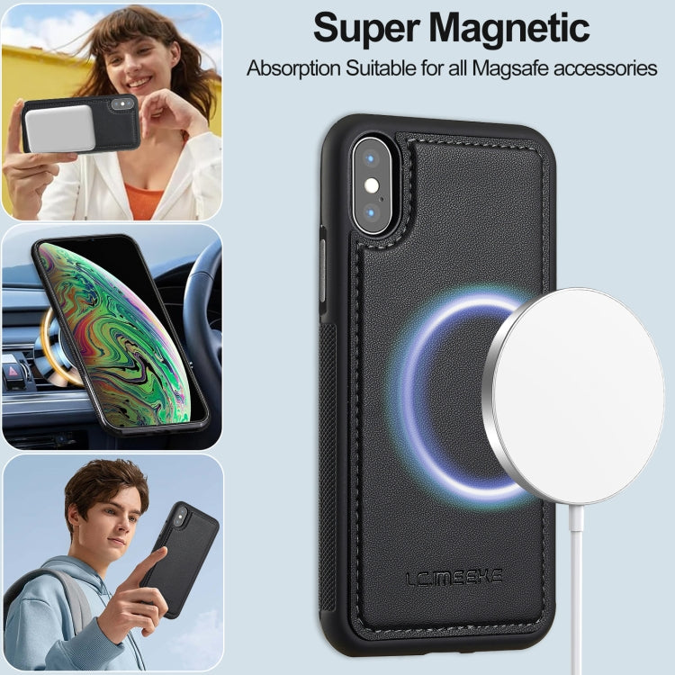 LC.IMEEKE L2 Series Detachable Magsafe PU Phone Case with Lanyard