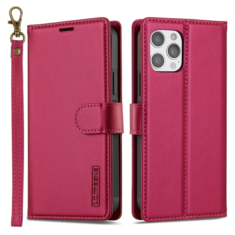 LC.IMEEKE L2 Series Detachable Magsafe PU Phone Case with Lanyard