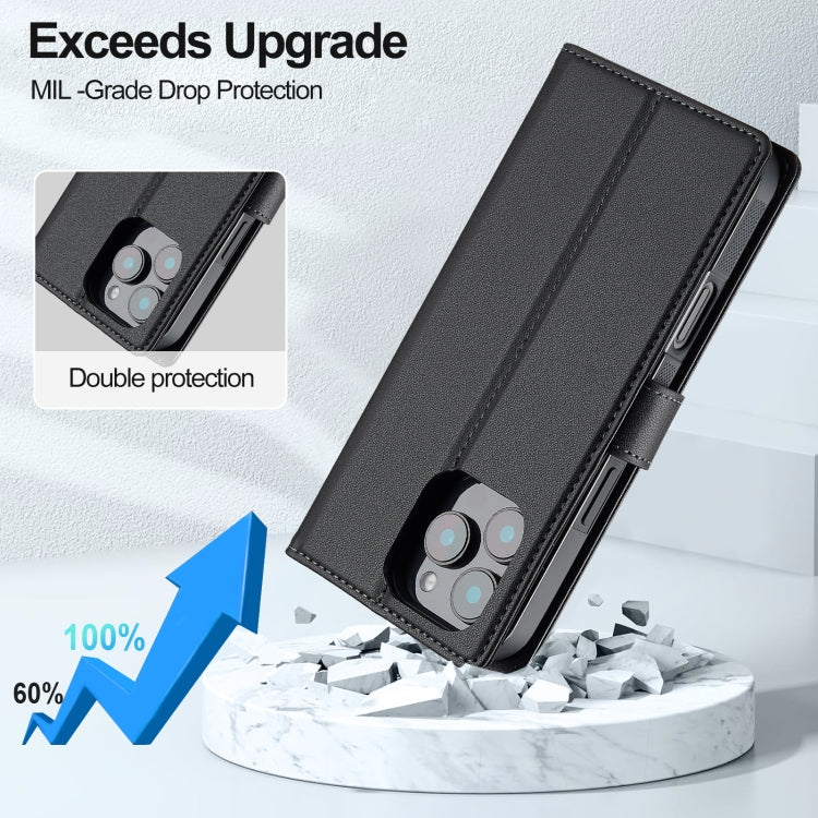 LC.IMEEKE L2 Series Detachable Magsafe PU Phone Case with Lanyard, For iPhone 16 Pro Max, For iPhone 16 Pro, For iPhone 16 Plus, For iPhone 16