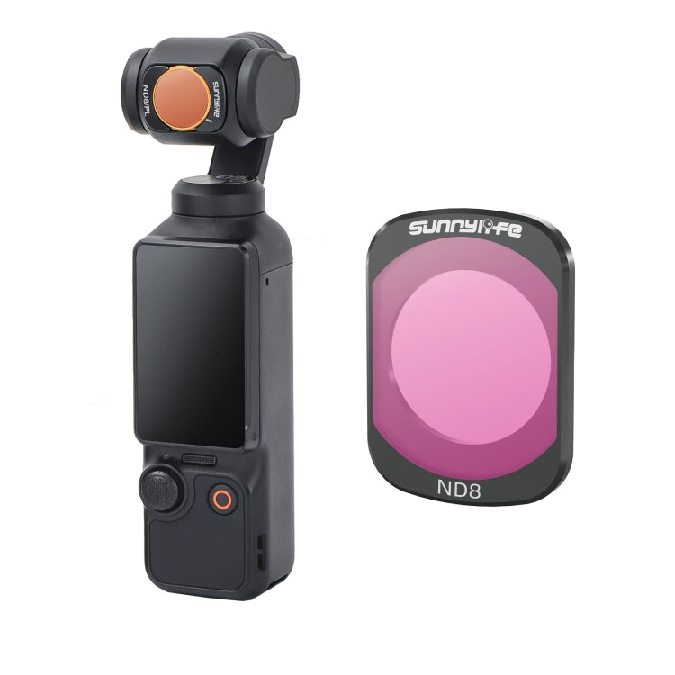For DJI Osmo Pocket 3 Sunnylife Camera Lens Magnetic Metal Filter, No Impact On Gimbal Reset, MCUV, ND8, ND16, ND32, ND64, CPL, ND8PL, ND16PL, ND32PL, ND64PL, 3 in 1 CPL ND8 ND16, 4 in 1 ND8-64, 4 in 1 ND8-64PL, 4 in 1 UV CPL ND32 ND64                 ...