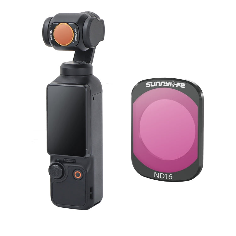 For DJI Osmo Pocket 3 Sunnylife Camera Lens Magnetic Metal Filter, No Impact On Gimbal Reset, MCUV, ND8, ND16, ND32, ND64, CPL, ND8PL, ND16PL, ND32PL, ND64PL, 3 in 1 CPL ND8 ND16, 4 in 1 ND8-64, 4 in 1 ND8-64PL, 4 in 1 UV CPL ND32 ND64                 ...