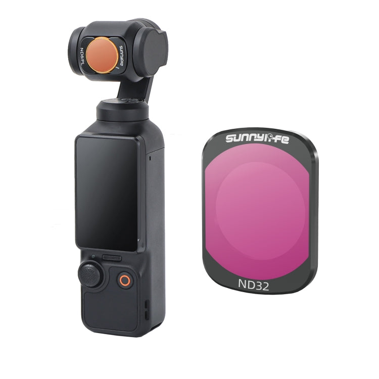 For DJI Osmo Pocket 3 Sunnylife Camera Lens Magnetic Metal Filter, No Impact On Gimbal Reset, MCUV, ND8, ND16, ND32, ND64, CPL, ND8PL, ND16PL, ND32PL, ND64PL, 3 in 1 CPL ND8 ND16, 4 in 1 ND8-64, 4 in 1 ND8-64PL, 4 in 1 UV CPL ND32 ND64                 ...