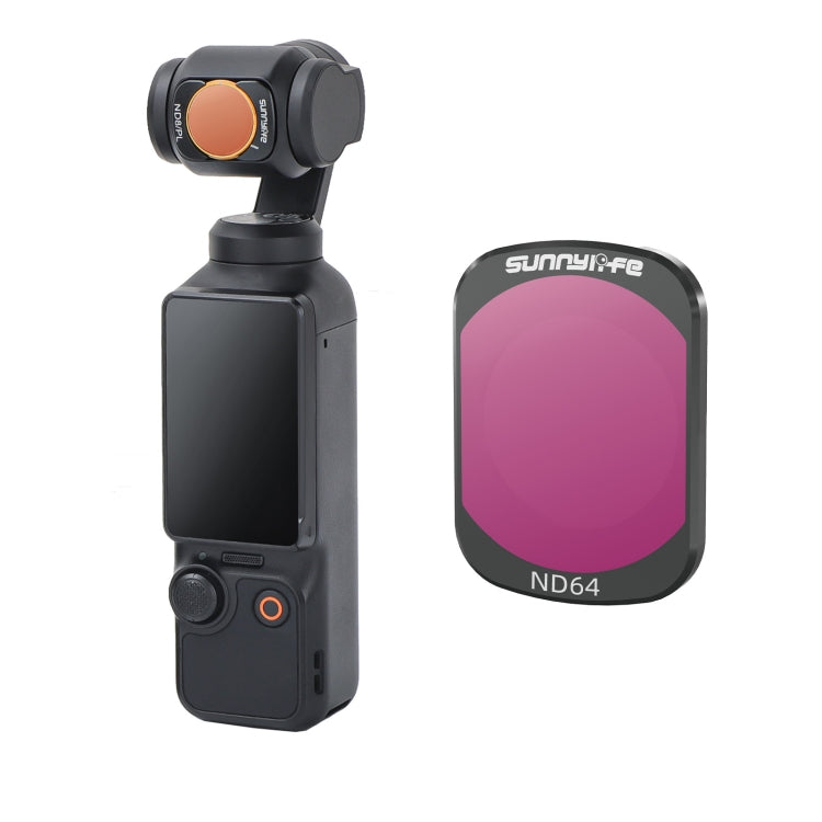 For DJI Osmo Pocket 3 Sunnylife Camera Lens Magnetic Metal Filter, No Impact On Gimbal Reset, MCUV, ND8, ND16, ND32, ND64, CPL, ND8PL, ND16PL, ND32PL, ND64PL, 3 in 1 CPL ND8 ND16, 4 in 1 ND8-64, 4 in 1 ND8-64PL, 4 in 1 UV CPL ND32 ND64                 ...