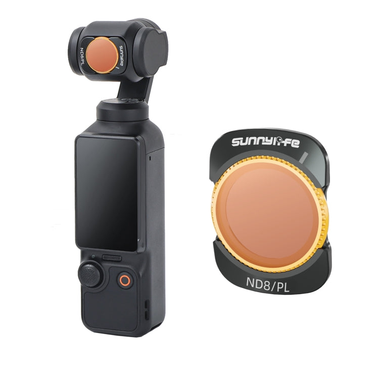 For DJI Osmo Pocket 3 Sunnylife Camera Lens Magnetic Metal Filter, No Impact On Gimbal Reset, MCUV, ND8, ND16, ND32, ND64, CPL, ND8PL, ND16PL, ND32PL, ND64PL, 3 in 1 CPL ND8 ND16, 4 in 1 ND8-64, 4 in 1 ND8-64PL, 4 in 1 UV CPL ND32 ND64                 ...