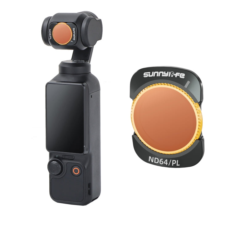 For DJI Osmo Pocket 3 Sunnylife Camera Lens Magnetic Metal Filter, No Impact On Gimbal Reset, MCUV, ND8, ND16, ND32, ND64, CPL, ND8PL, ND16PL, ND32PL, ND64PL, 3 in 1 CPL ND8 ND16, 4 in 1 ND8-64, 4 in 1 ND8-64PL, 4 in 1 UV CPL ND32 ND64                 ...