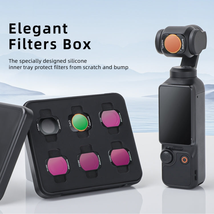 For DJI Osmo Pocket 3 Sunnylife Camera Lens Magnetic Metal Filter, No Impact On Gimbal Reset, MCUV, ND8, ND16, ND32, ND64, CPL, ND8PL, ND16PL, ND32PL, ND64PL, 3 in 1 CPL ND8 ND16, 4 in 1 ND8-64, 4 in 1 ND8-64PL, 4 in 1 UV CPL ND32 ND64                 ...
