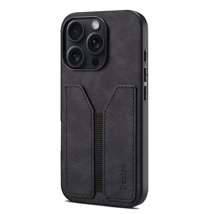 Denior D07 DV Elastic Card Slot PU Back Cover Phone Case, For iPhone 18 Pro / 17 Pro, For iPhone 18 Pro Max / 17 Pro Max, For iPhone 17e / 16e, For iPhone 17, For iPhone Air, For iPhone 16 Pro Max, For iPhone 16 Pro, For iPhone 16 Plus