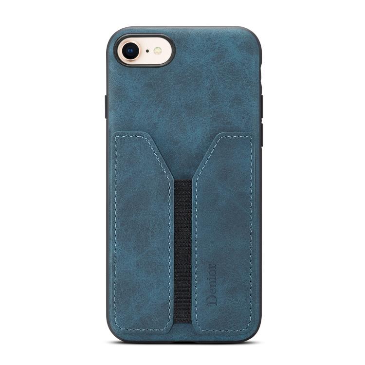 Denior D07 DV Elastic Card Slot PU Back Cover Phone Case, For iPhone 18 Pro / 17 Pro, For iPhone 18 Pro Max / 17 Pro Max, For iPhone 17e / 16e, For iPhone 17, For iPhone Air, For iPhone 16 Pro Max, For iPhone 16 Pro, For iPhone 16 Plus