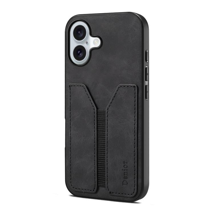 Denior D07 DV Elastic Card Slot PU Back Cover Phone Case, For iPhone 17e / 16e, For iPhone 17 Pro Max, For iPhone 17 Pro, For iPhone 17, For iPhone Air, For iPhone 16 Pro Max, For iPhone 16 Pro, For iPhone 16 Plus