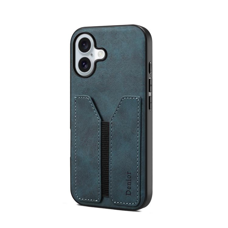Denior D07 DV Elastic Card Slot PU Back Cover Phone Case, For iPhone 18 Pro / 17 Pro, For iPhone 18 Pro Max / 17 Pro Max, For iPhone 17e / 16e, For iPhone 17, For iPhone Air, For iPhone 16 Pro Max, For iPhone 16 Pro, For iPhone 16 Plus