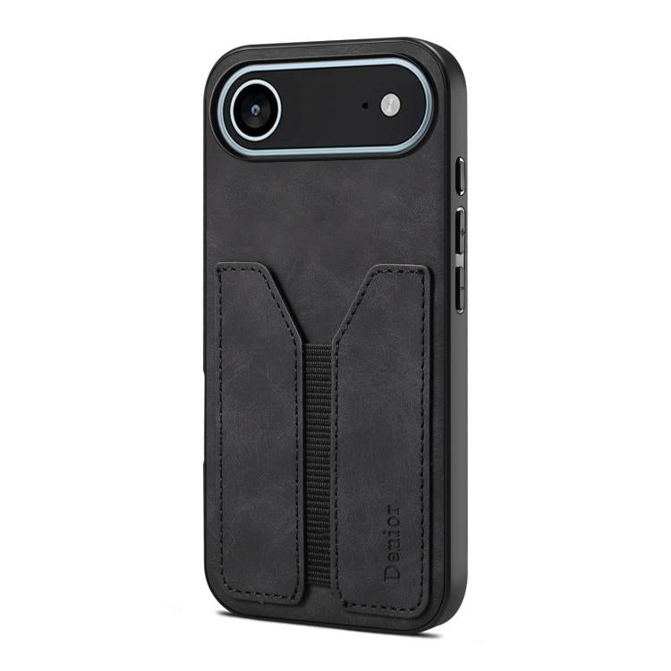 Denior D07 DV Elastic Card Slot PU Back Cover Phone Case, For iPhone 18 Pro / 17 Pro, For iPhone 18 Pro Max / 17 Pro Max, For iPhone 17e / 16e, For iPhone 17, For iPhone Air, For iPhone 16 Pro Max, For iPhone 16 Pro, For iPhone 16 Plus