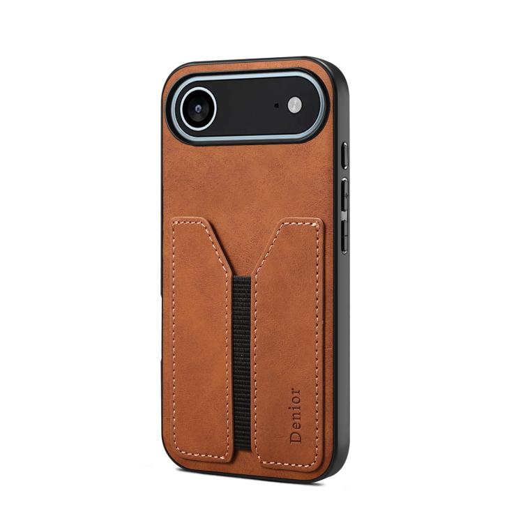 Denior D07 DV Elastic Card Slot PU Back Cover Phone Case, For iPhone 18 Pro / 17 Pro, For iPhone 18 Pro Max / 17 Pro Max, For iPhone 17e / 16e, For iPhone 17, For iPhone Air, For iPhone 16 Pro Max, For iPhone 16 Pro, For iPhone 16 Plus