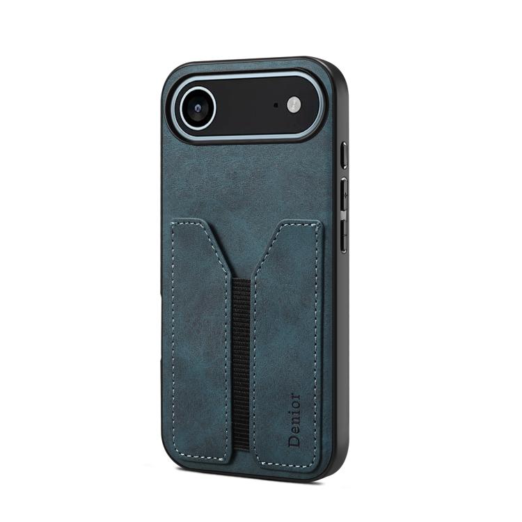 Denior D07 DV Elastic Card Slot PU Back Cover Phone Case, For iPhone 18 Pro / 17 Pro, For iPhone 18 Pro Max / 17 Pro Max, For iPhone 17e / 16e, For iPhone 17, For iPhone Air, For iPhone 16 Pro Max, For iPhone 16 Pro, For iPhone 16 Plus