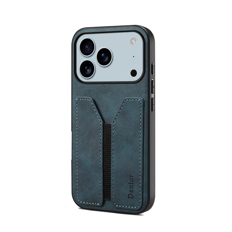 Denior D07 DV Elastic Card Slot PU Back Cover Phone Case, For iPhone 18 Pro / 17 Pro, For iPhone 18 Pro Max / 17 Pro Max, For iPhone 17e / 16e, For iPhone 17, For iPhone Air, For iPhone 16 Pro Max, For iPhone 16 Pro, For iPhone 16 Plus