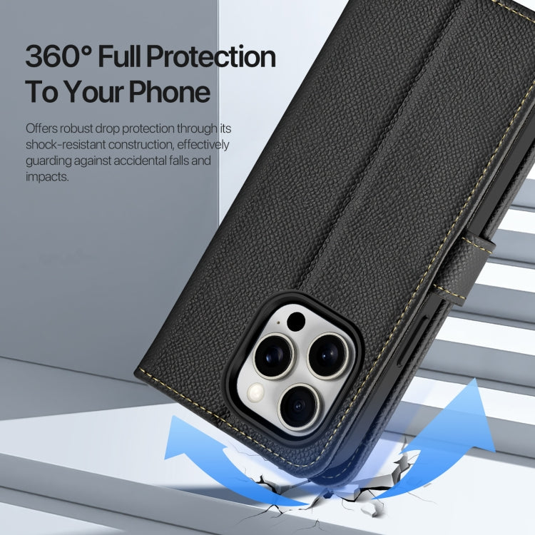 DUX DUCIS Lawa Series 2 in 1 Wallet Zipper Detachable MagSafe Phone Case with Lanyard, For iPhone 15 Pro Max