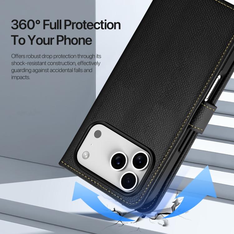 DUX DUCIS Lawa Series 2 in 1 Wallet Zipper Detachable MagSafe Phone Case with Lanyard, For iPhone 18 Pro, For iPhone 18 Pro Max, For iPhone 17e / 16e, For iPhone 17 Pro Max, For iPhone 17 Pro, For iPhone 17