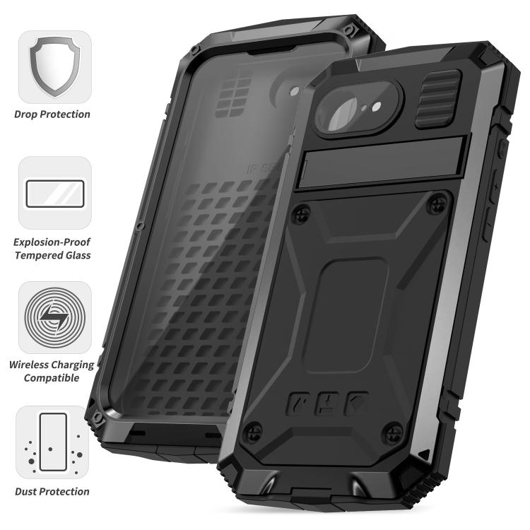 R-JUST Life Waterproof Dustproof Shockproof Phone Case, For iPhone 16e, For iPhone 16 Pro Max, For iPhone 16 Pro, For iPhone 16 Plus, For iPhone 16