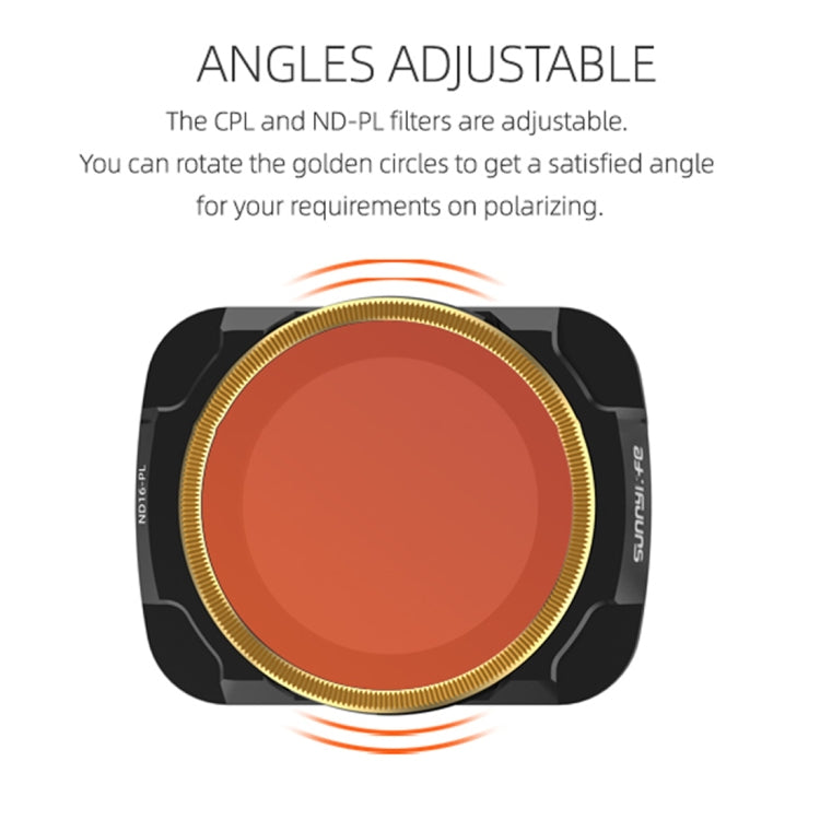 Sunnylife AIR2-FI9282 For DJI Mavic Air 2 ND8-PL Coating Film Lens Filter, ND8-PL
