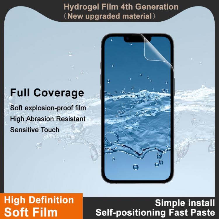 imak 4th Generation  Full Coverage Screen Hydrogel Film Protector, For iPhone 16e / 17e, For iPhone 17 Pro Max, For iPhone 17 Pro / 17, For iPhone 17 Air, For iPhone 16 Pro Max, For iPhone 16 Pro, For iPhone 16 Plus, For iPhone 16