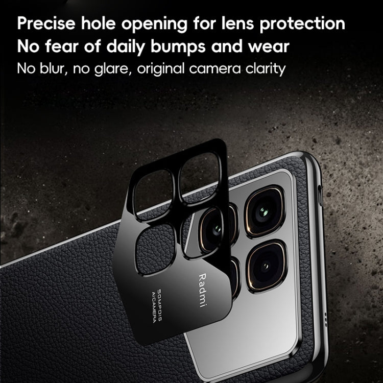 First Layer Cowhide Leather Electroplated PC Phone Case, For Redmi K70 Ultra, For Redmi K70 / K70 Pro, For Redmi K70 Champion