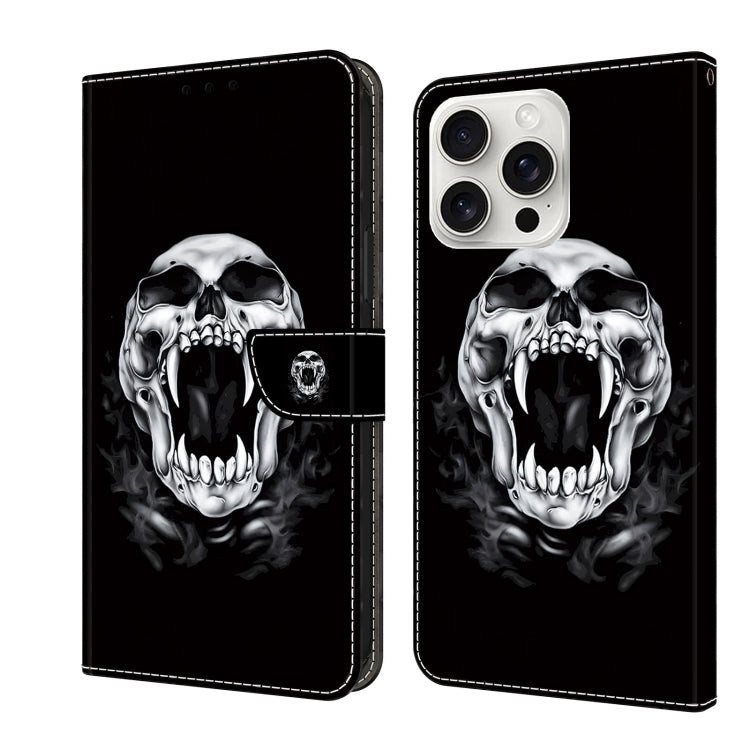 Crystal Painted Leather Phone case, For iPhone 16 Pro Max, For iPhone 16 Pro