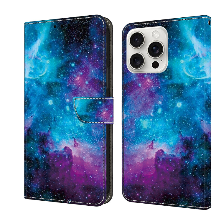Crystal Painted Leather Phone case, For iPhone 16 Pro Max, For iPhone 16 Pro