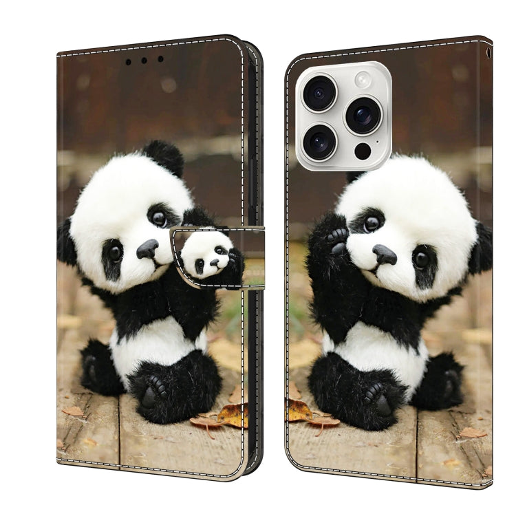 Crystal Painted Leather Phone case, For iPhone 16 Pro Max, For iPhone 16 Pro