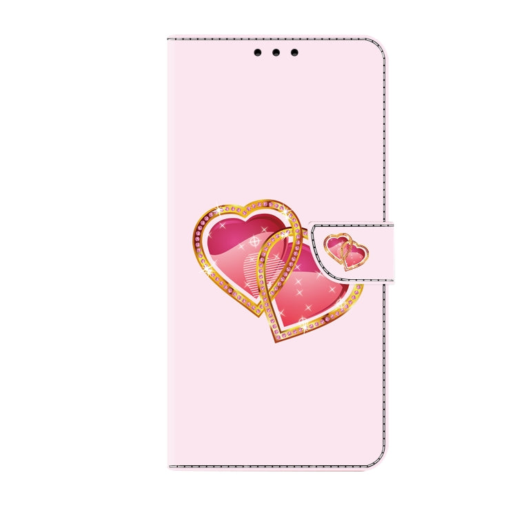 Crystal Painted Leather Phone case, For iPhone 16 Plus, For iPhone 16