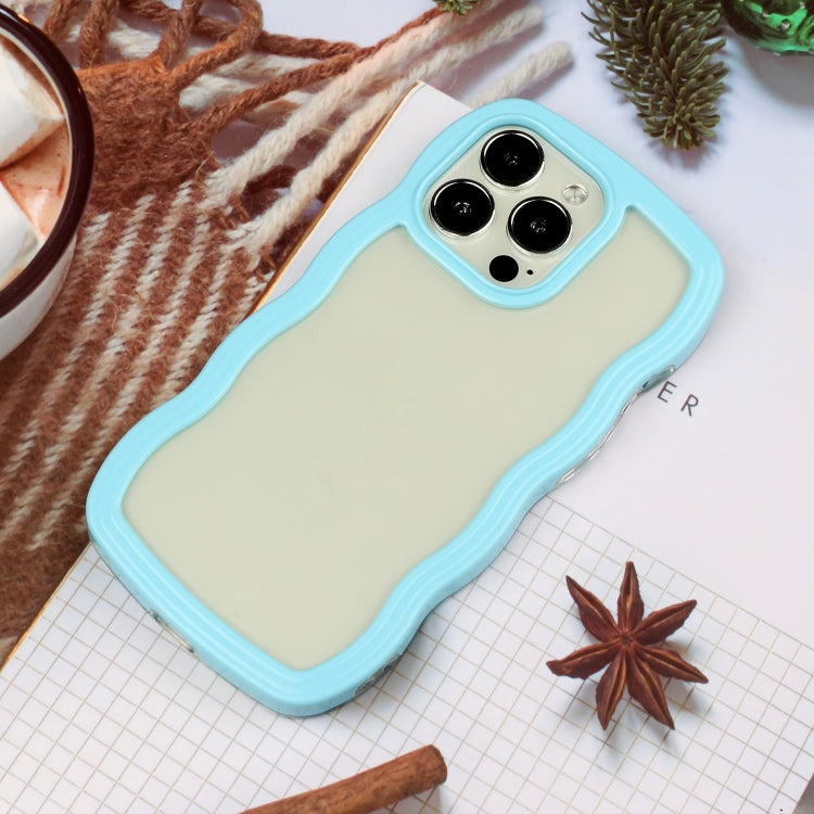 Candy Color Wave TPU Clear PC Phone Case, For iPhone 16 Pro Max, For iPhone 16 Pro, For iPhone 16 Plus, For iPhone 16