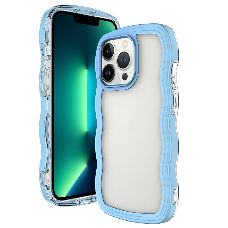 Candy Color Wave TPU Clear PC Phone Case, For iPhone 16 Pro Max, For iPhone 16 Pro, For iPhone 16 Plus, For iPhone 16