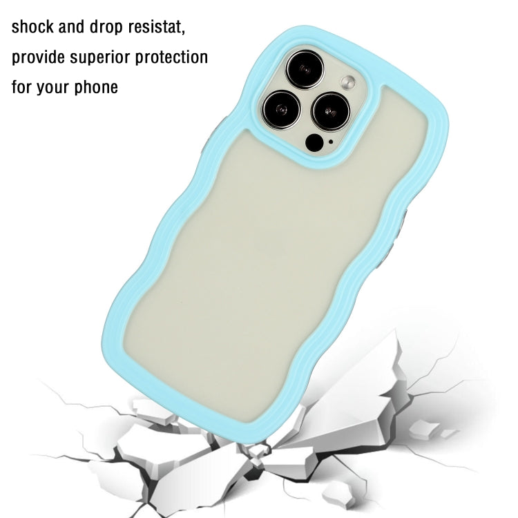 Candy Color Wave TPU Clear PC Phone Case, For iPhone 16 Pro Max, For iPhone 16 Pro, For iPhone 16 Plus, For iPhone 16